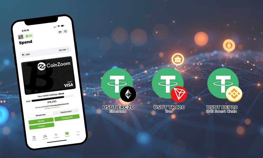 CoinZoom Becomes First U.S.-Regulated Exchange to Support USDT on Ethereum, Tron, and BNB Smart Chain