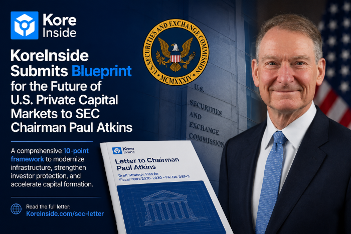 KoreInside Submits Blueprint for the Future of U.S. Private Capital Markets to SEC Chairman Paul Atkins