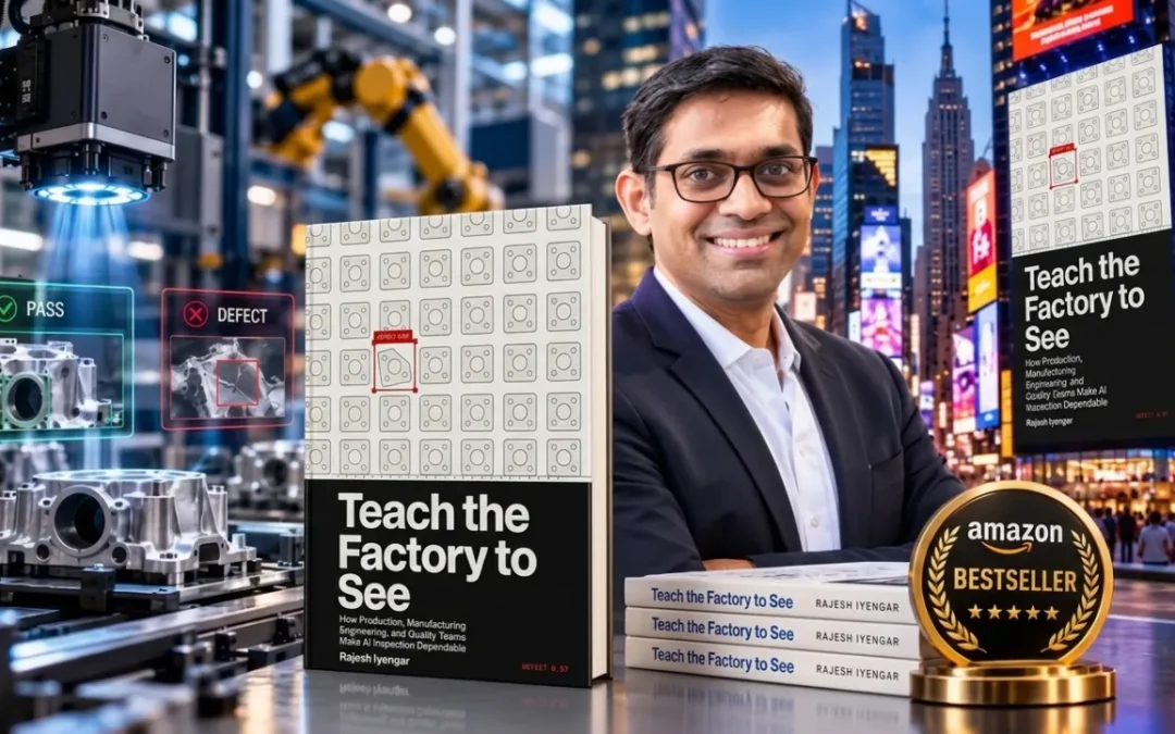 Rajesh Iyengar’s Manufacturing AI Guide Reaches Amazon Bestseller Status and Times Square